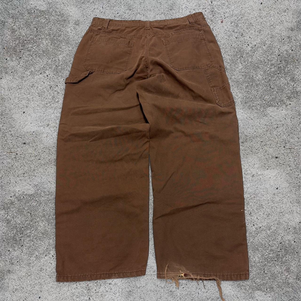 Vintage Y2k Brown Baggy Lined Carpenter Work Pants